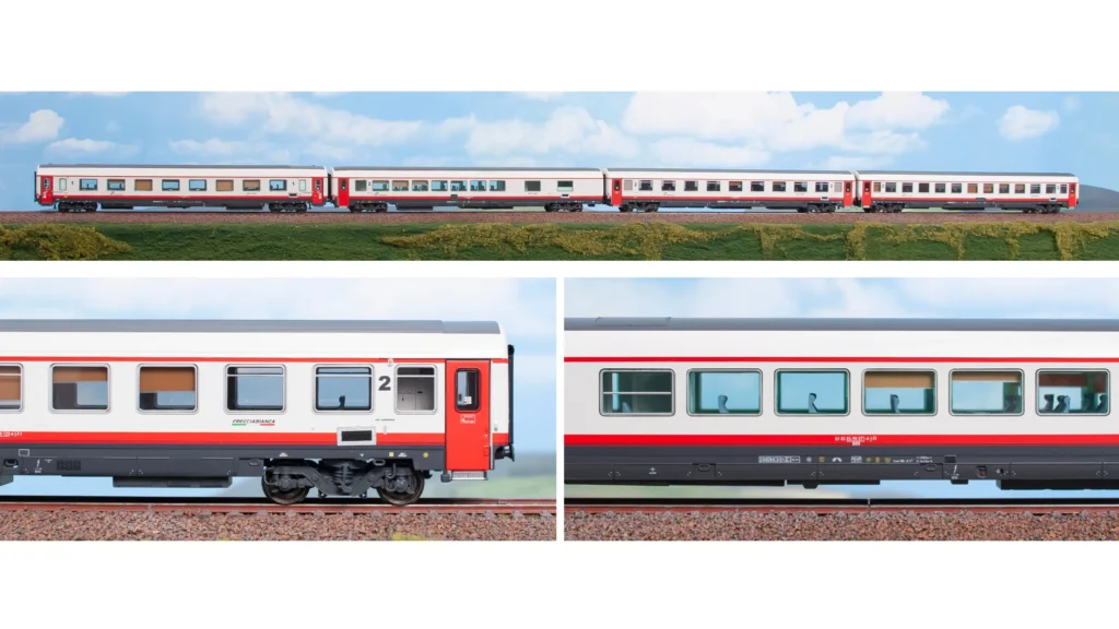 Set 4 carrozze Trenitalia "Frecciabianca"