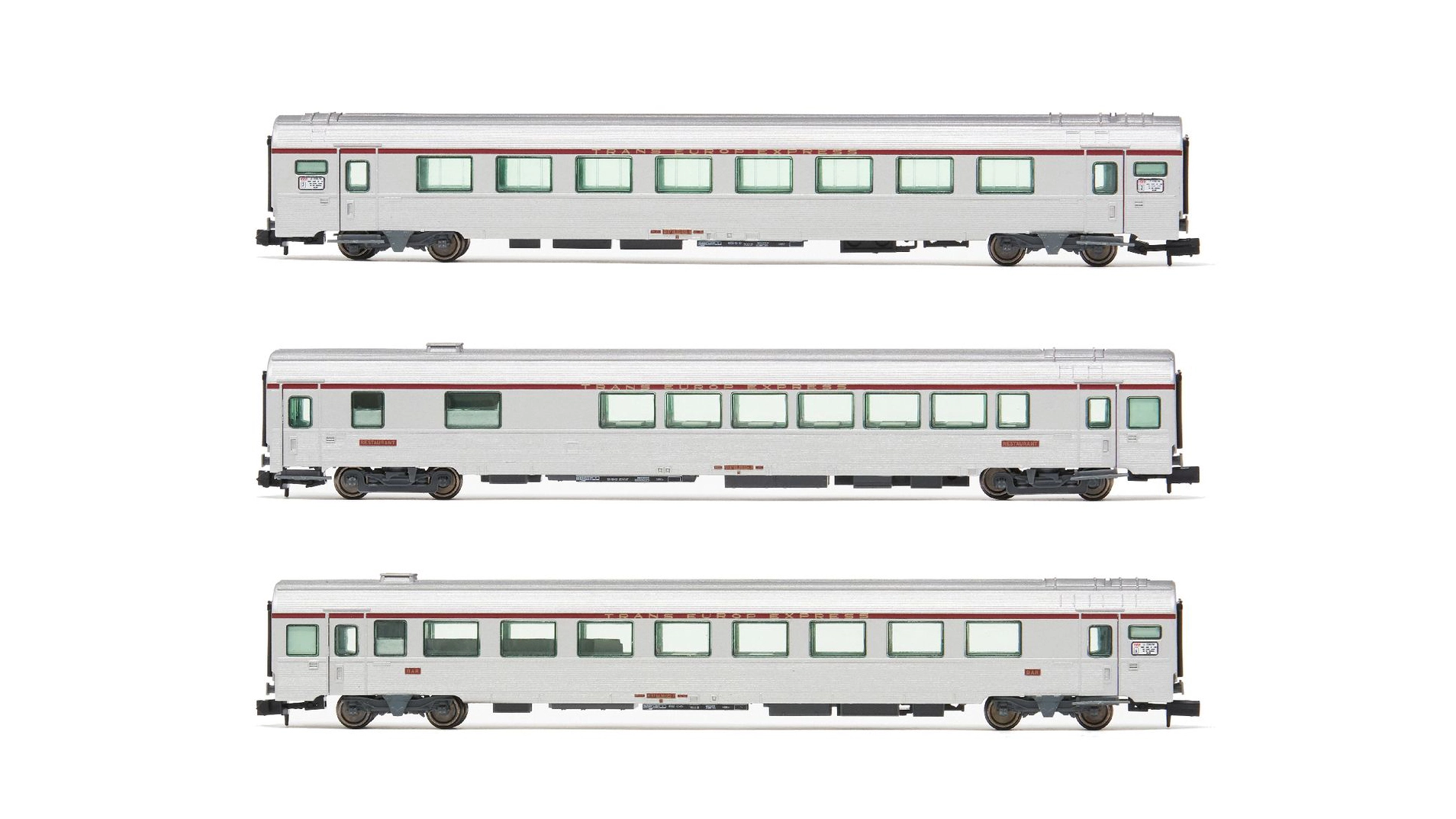 Set 3 carrozze Mistral 69 TEE "Cisalpino" (SNCF)