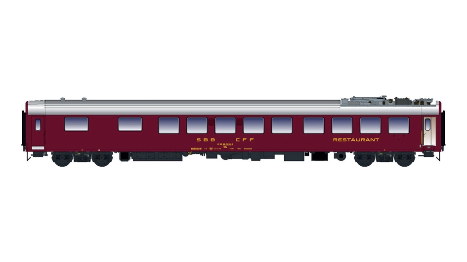 Carrozza UIC-X SBB WRm rossa logo vecchio