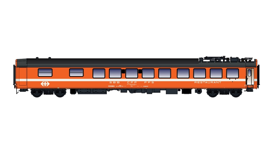 Carrozza UIC-X SBB WRm C1 logo vecchio