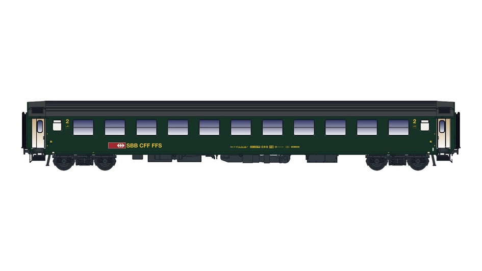 Carrozza UIC-X SBB Bm verde logo nuovo