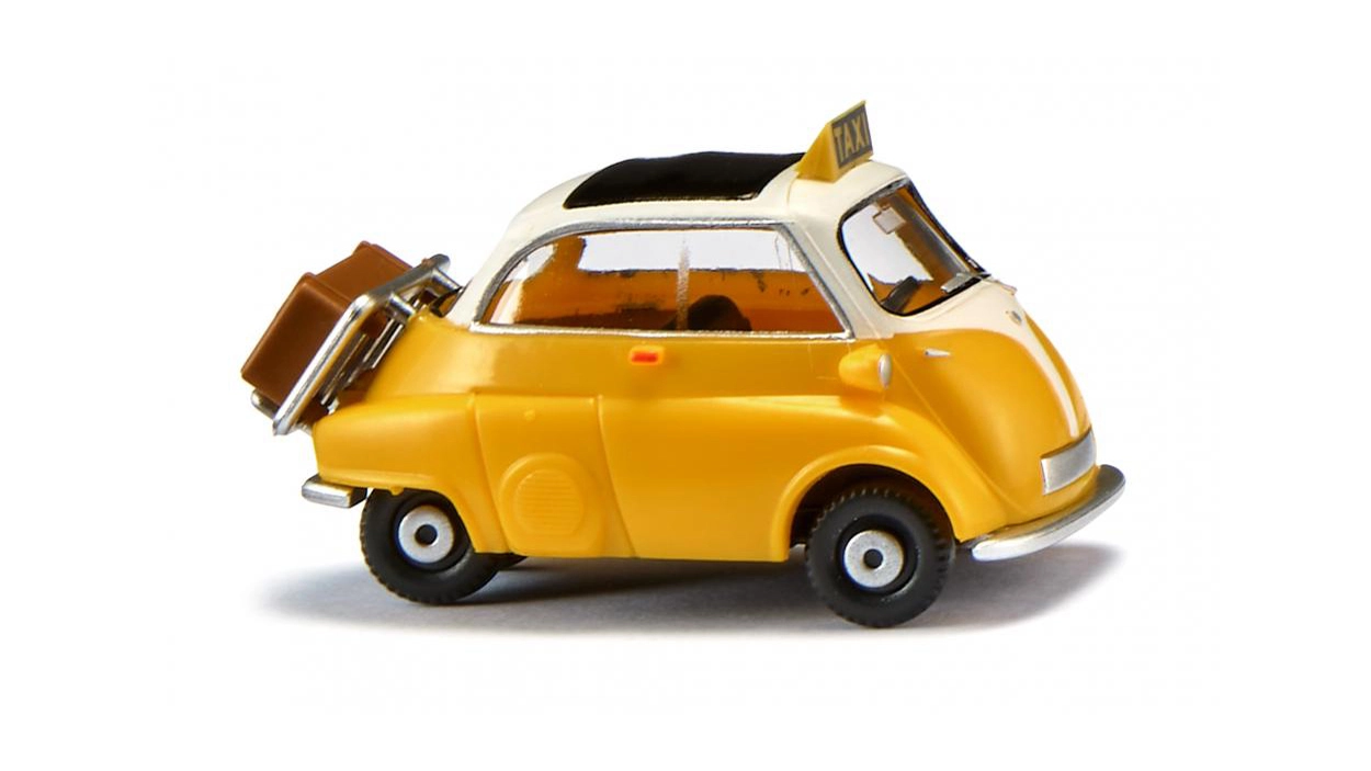 BMW Isetta (1955) colore giallo "Taxi"