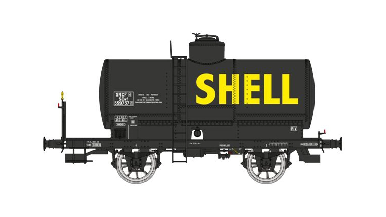 Carro cisterna SNCF livrea nera "SHELL"