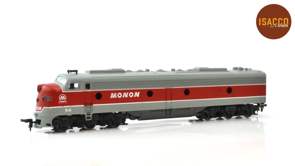 Set 2 locomotive diesel GM EMD E-8 91 (MON)