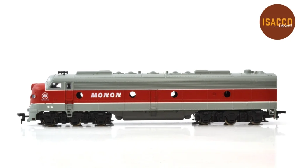 Set 2 locomotive diesel GM EMD E-8 91 (MON)