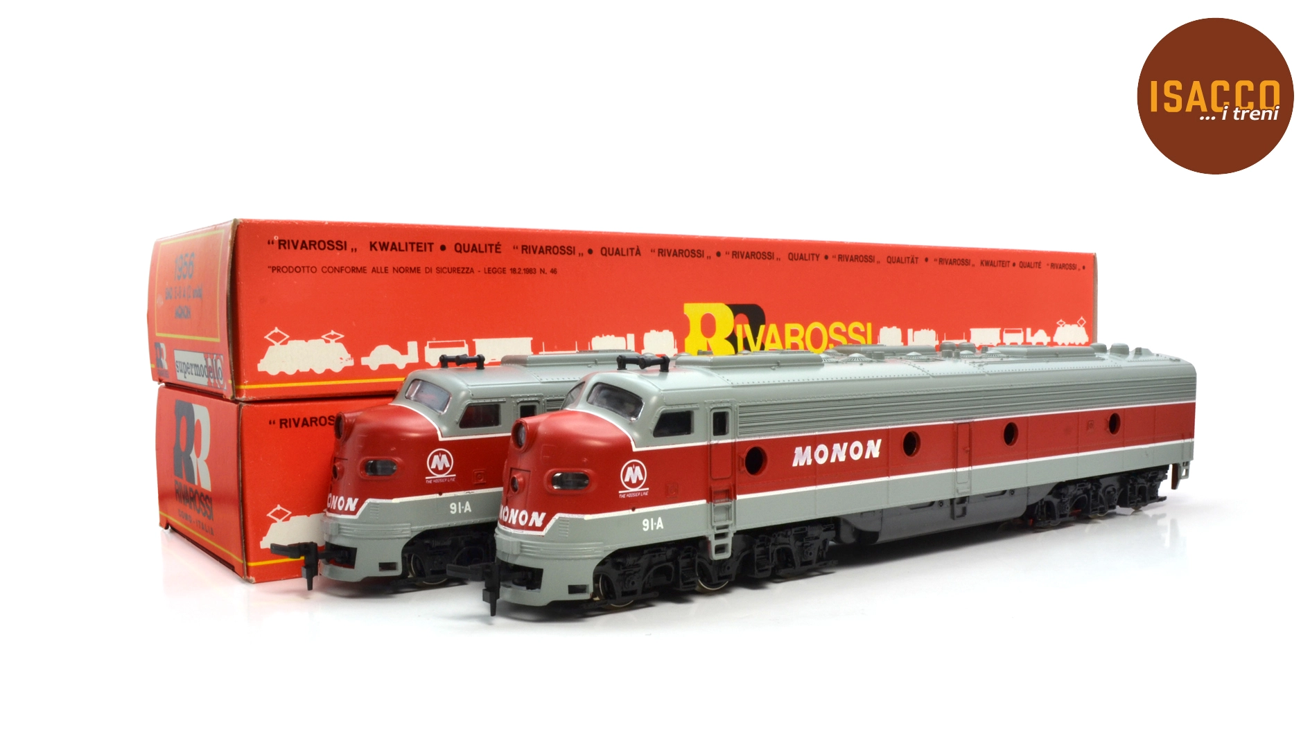 Set 2 locomotive diesel GM EMD E-8 91 (MON)