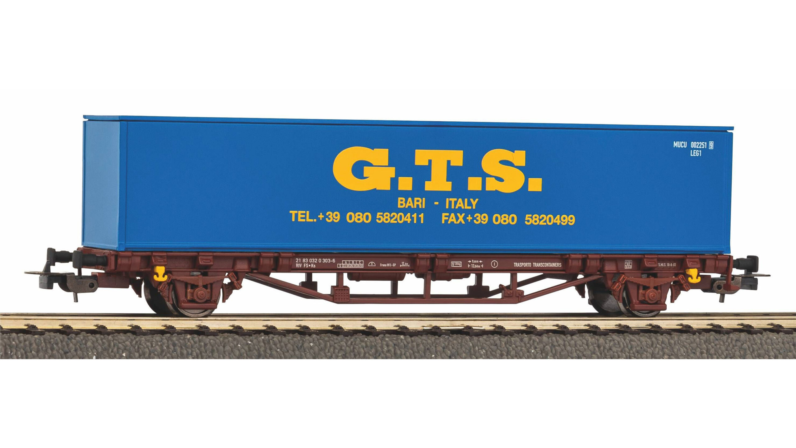 Carro Tipo Ks (FS) con 1 container "GTS"