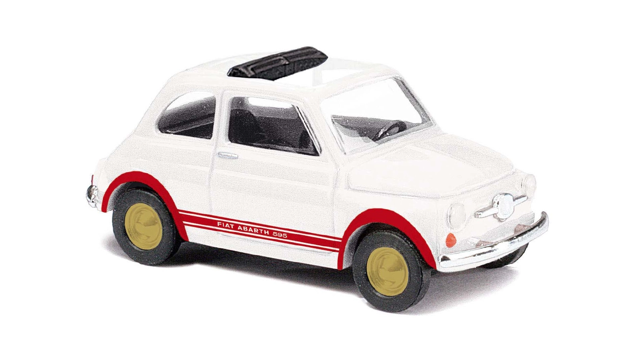 Fiat 595 Abarth (1965) colore bianco tetto in tela