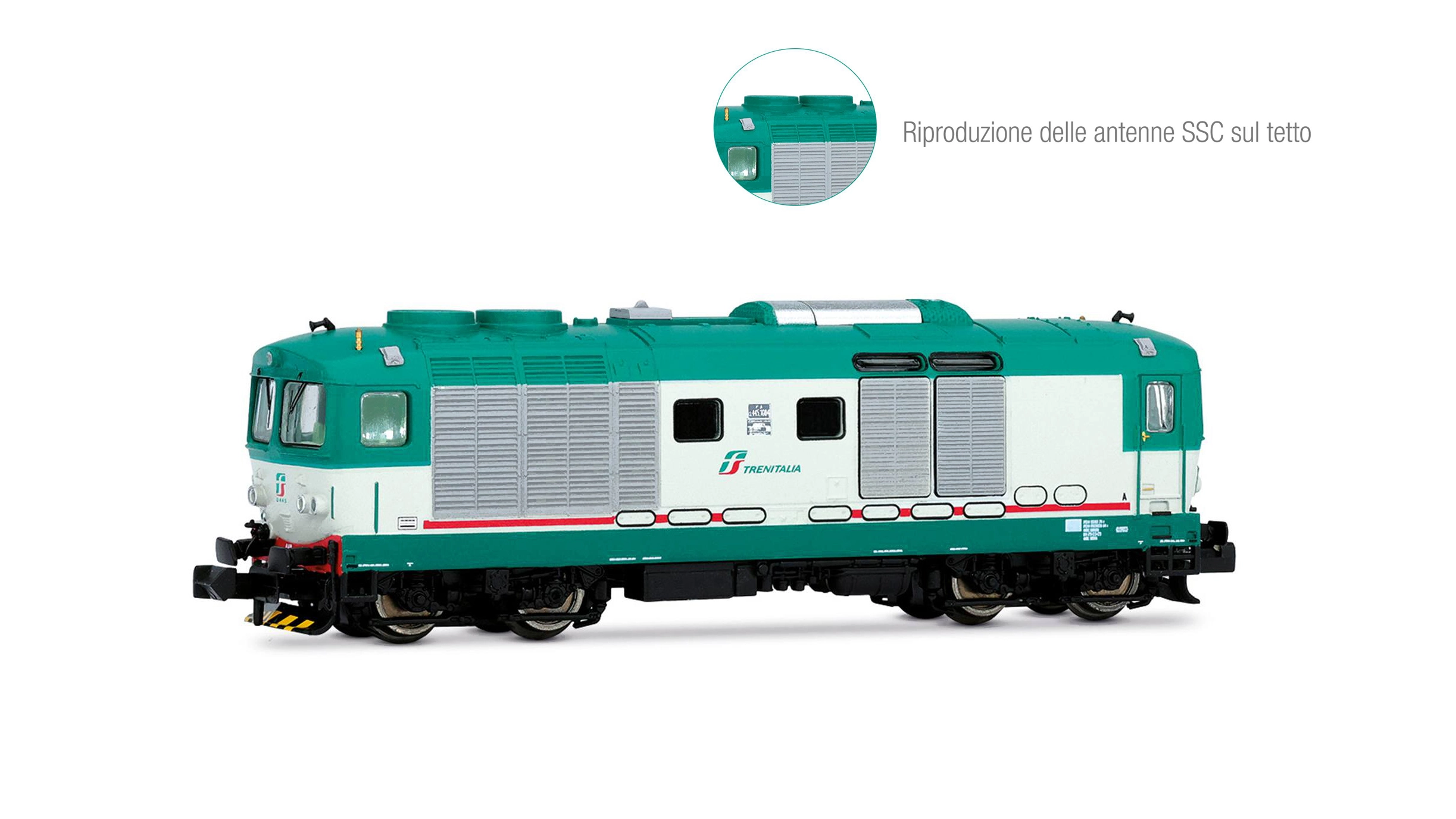 Locomotiva D 445 terza serie (FS) livrea XMPR