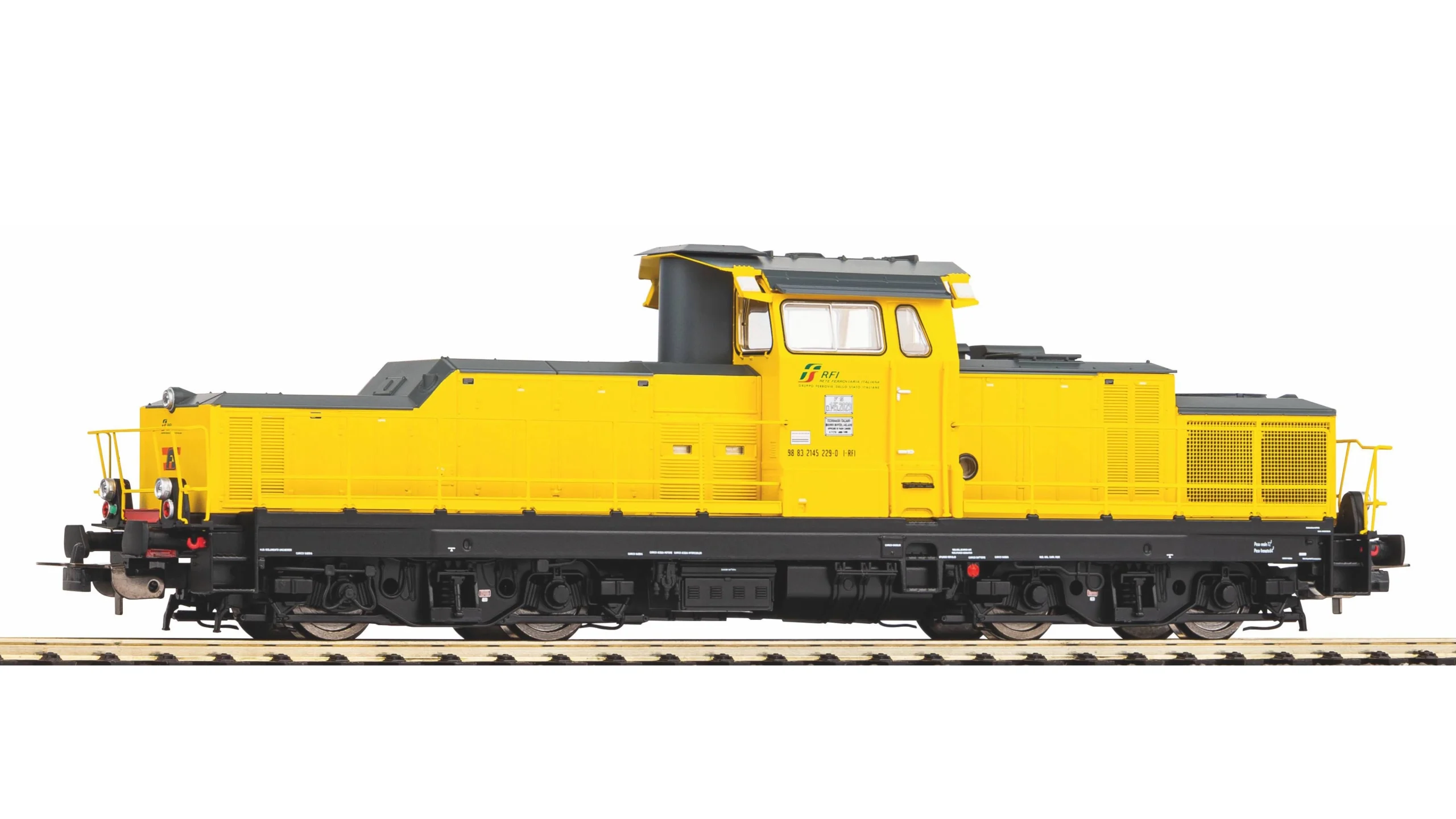 Locomotiva D 145.2029 (RFI) giallo/grigio