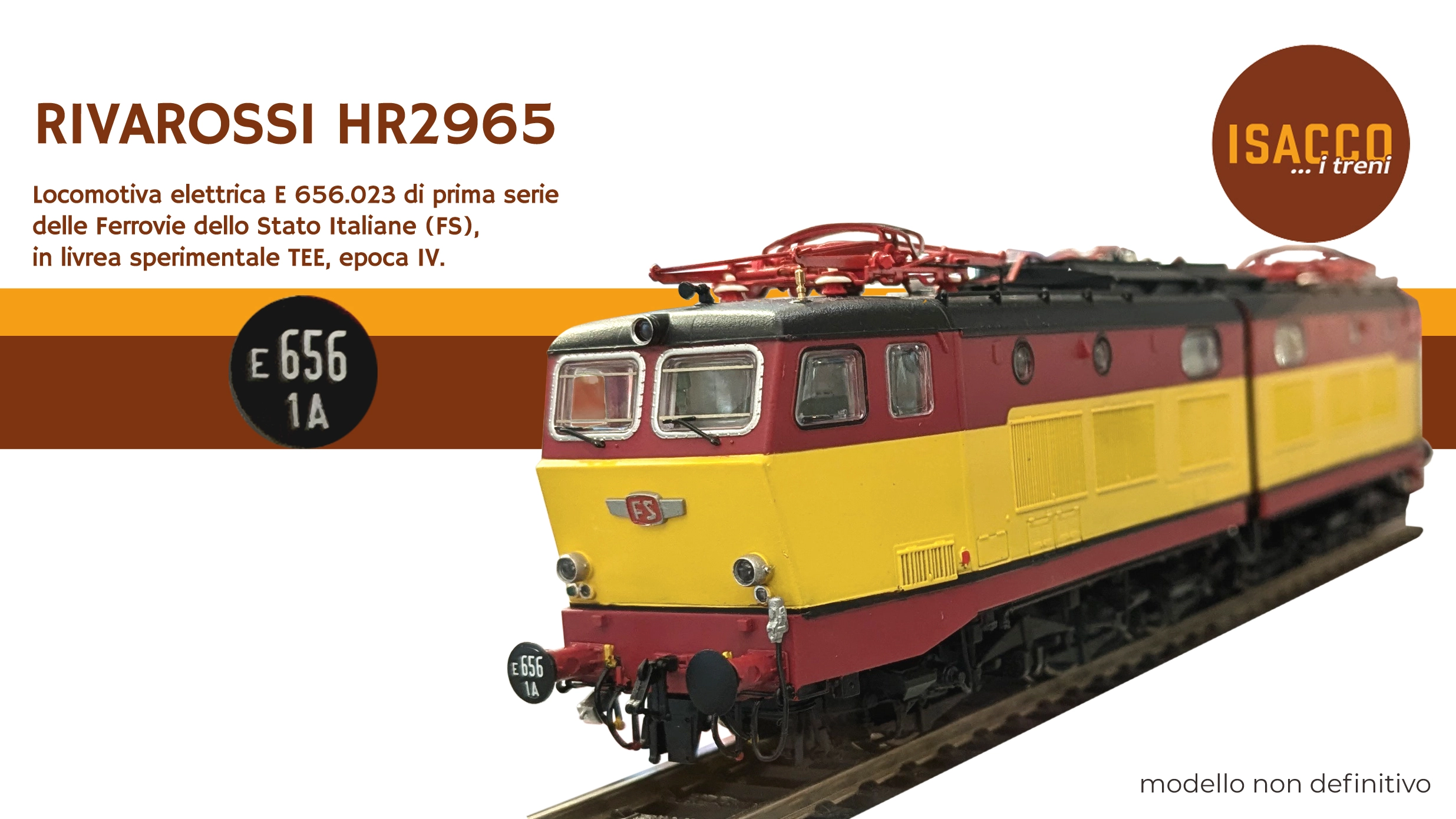 Locomotiva E 656.023 (FS) livrea TEE