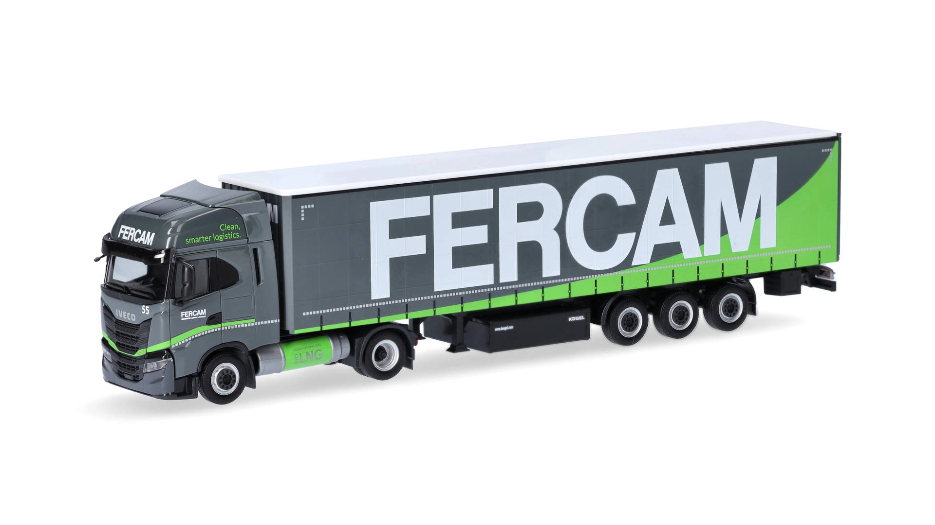 Iveco S-Way LNG livrea grigia "Fercam"