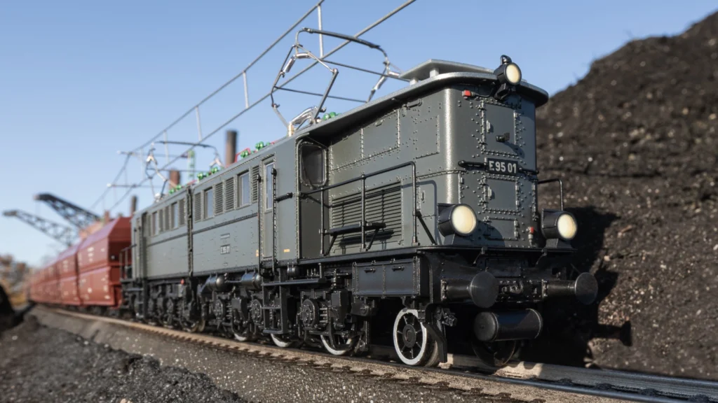 Locomotiva E 95 01 (DRG) livrea grigio-blu