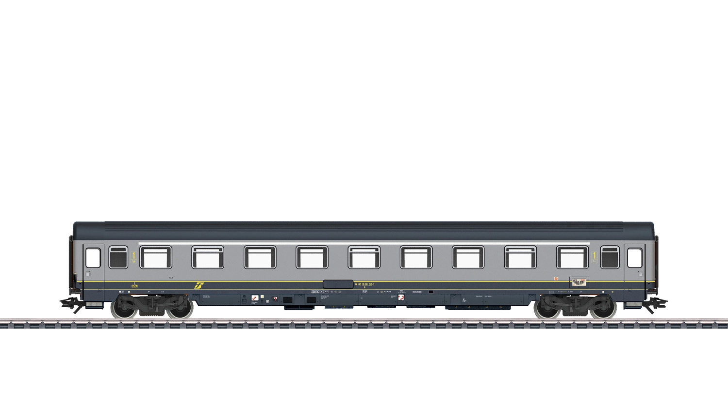 Carrozza Eurofima "EC Paganini" (FS) Az bigrigio