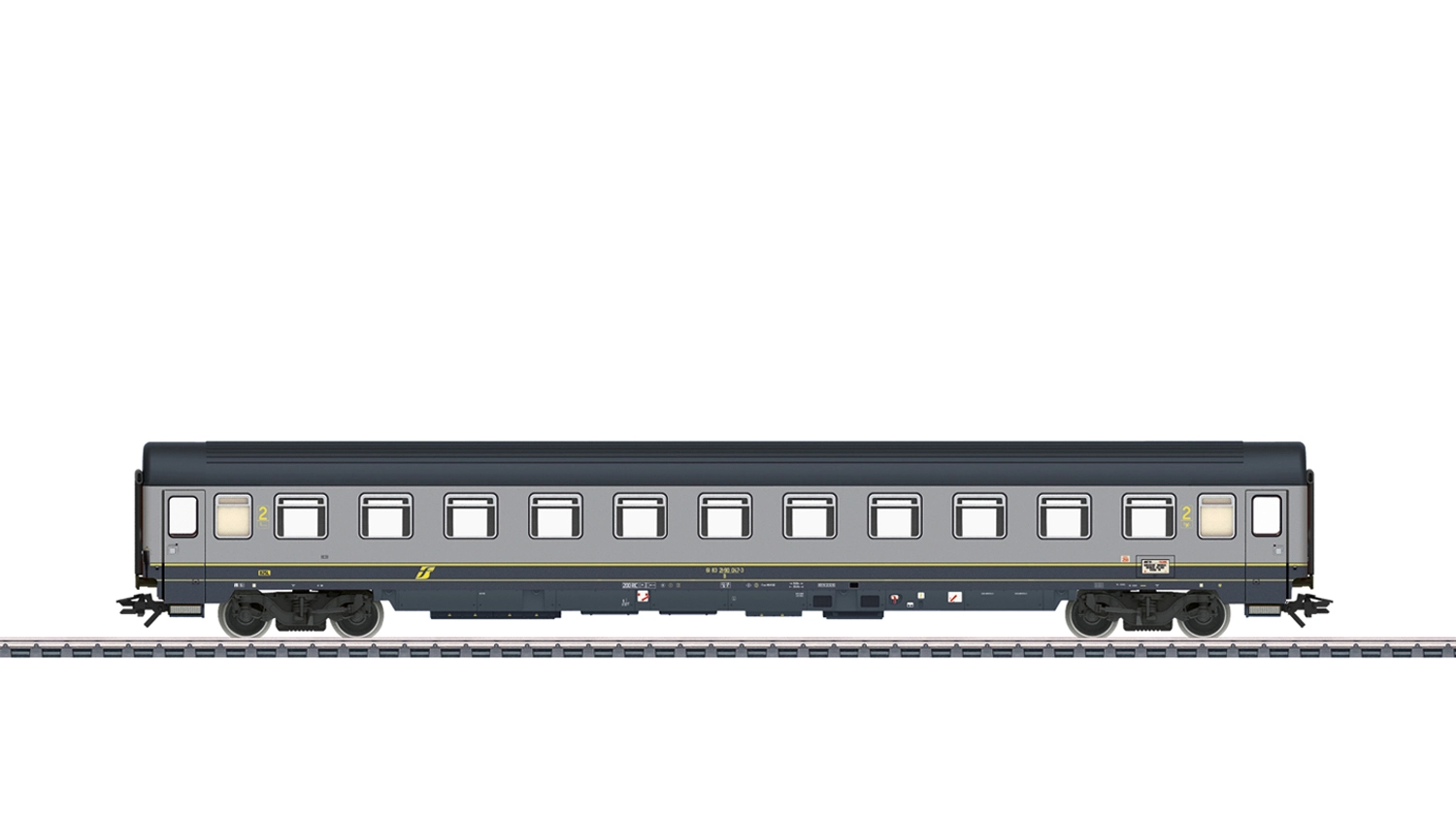 Carrozza Eurofima "EC Paganini" (FS) Bz bigrigio