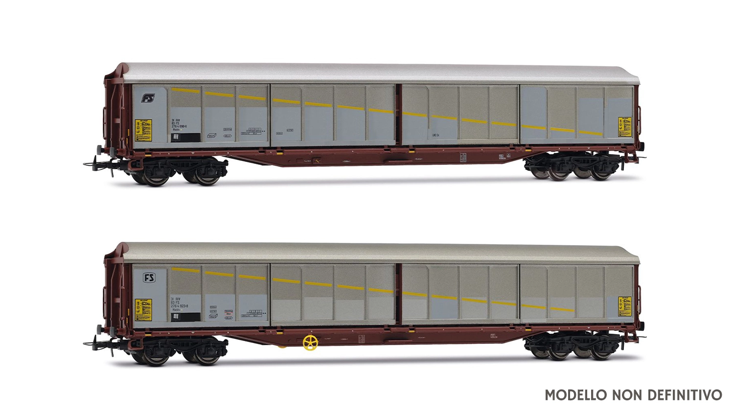 Set 2 carri Tipo Habils (FS) argento/marrone